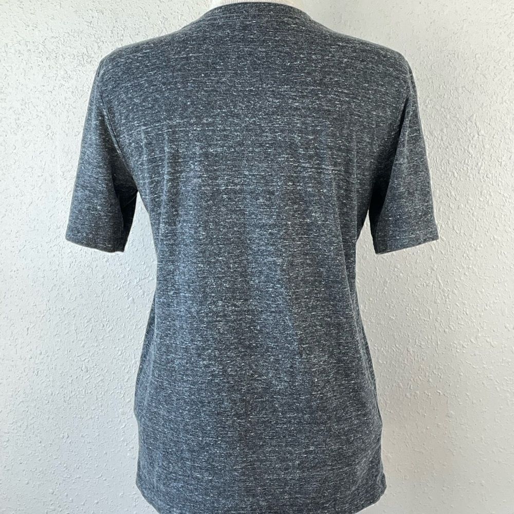 Pre-Owed Apt. 9 Womens Dark Gray American Flag 🇺🇸 Short Sleeve Top Size S - Picture 4 of 5